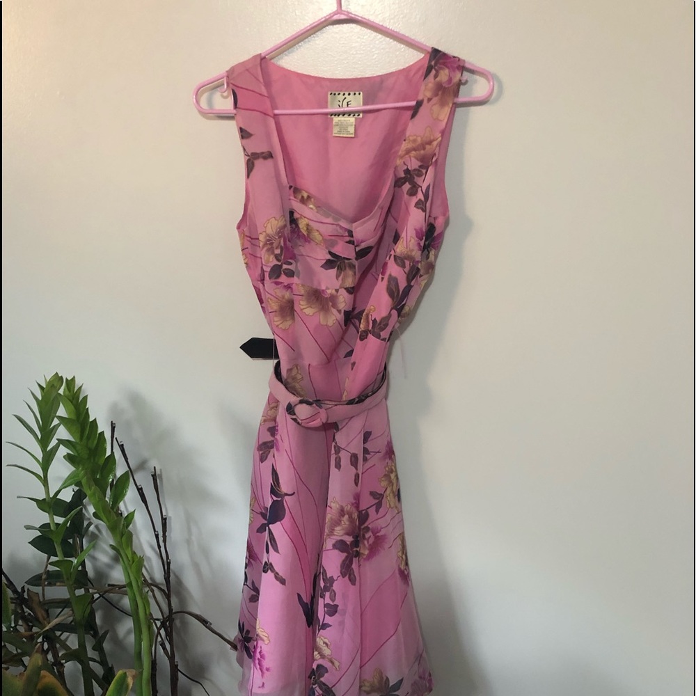 ICE pretty in pink dress.  FROM THE 70’s
